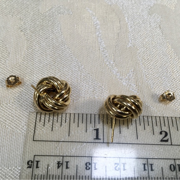COPY - 14k Solid Gold Love-Knot earrings - Picture 5 of 6